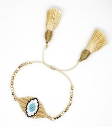 Beaded Strands Go2boho Turkish Pulseras Delica MIYUKI Bracelet Gold Tassel Bracelets Handmade Women Mexican Fashion Ins SummerJewe7945553