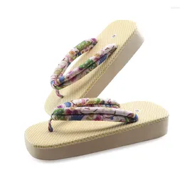 Slippers Japan Style Traditional Geta For Couples Anti-Skip Women's Summer Flip Flops Wooden Sandals Men Outdoor