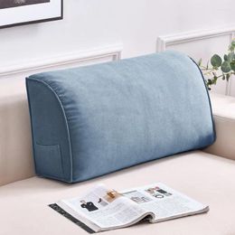 Pillow Triangle With Zip Pocket Wedge Bolster Small Back Support Cushie Pillows For Office Home Bed Sofa