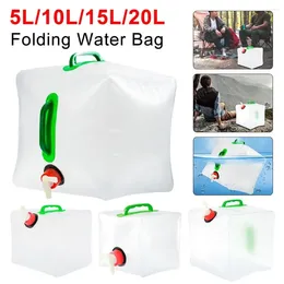 Water Bottles 5L/10L/15L/20L Folding Bag Portable Container Kettle Large Capacity No Leakage Garden Camping Equipment Supplies