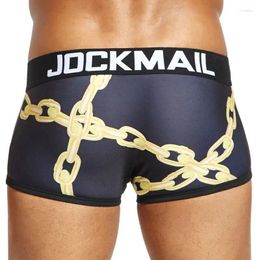 Underpants JOCKMAIL Brand Mens Underwear Boxer Shorts Sexy Trunks Panties Calzoncillos Hombre Marca Cuecas Gay