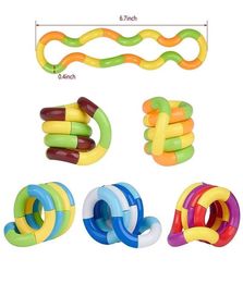 Adult Children Relax Therapy Anti Stress toys Hand Sensory Twisted Winding Finger for Kids Autism Dexterity Training Tanggled to Focus6130790