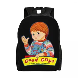 Backpack Good Guys Chucky Art For Men Women College School Student Bookbag Fits 15 Inch Laptop Child's Play Doll Bags