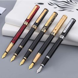 Pens Picasso 902 Metal Fountain Pen Gentleman Series Iridium Fine Nib 0.5mm Ink Writing Pen for Office Business School Home