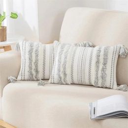 Pillow Homaxy Tufted Woven Cover 45x45cm Soft Fabric Home Decorative Pillowcase Durable Throw Covers 50x50