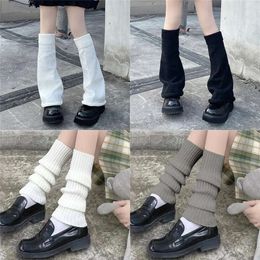 Socks Women Japanese Lolita Sweet Girl Leg Warmer Knit Wool Ball Knitted Foot Cover Cosplay Autumn Winter Heap ted