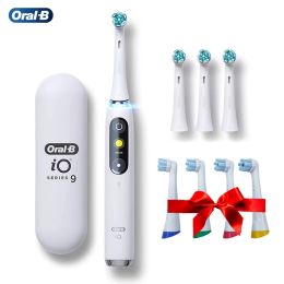 Heads Oral B IO9 Adult Intelligent Electric Toothbrush IO Microvibrating Tech 7 Modes With IO Replacement Brush Heads 1 Travel Case