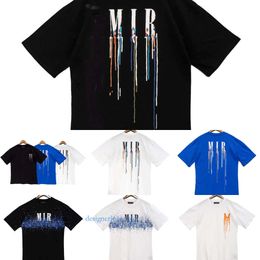 Mens T shirts Colorful Letter Print Brand Short sleeved shirt Designer Outfits Tee Shirt Homme Spring O neck Tshirt man outfit