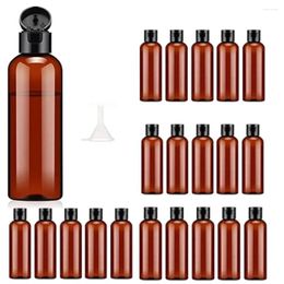 Storage Bottles 20PCS 100ML Plastic Empty With Flip Cap Refillable Dispensing Squeeze Containers For Toiletries Portable Jars Travel