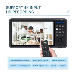 Lens 4K Video Record Device StandAlone Endoscop Camera RCA HDMI VGA YPbPr Analogue Screen Capture Box VHS Card Remote Battery Socket