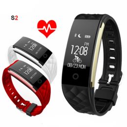 Wristbands Imosi S2 Smart Band Wristband Bracelet Heart Rate Monitor Pedometer IP67 Waterproof Smartband Bracelet For Android IOS Phone