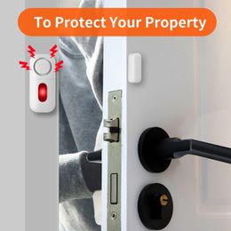 new 2024 Door Window Sensor Wireless Burglar 130bp Alarm Magnetic Home Longer System Entry Burglar Security Battery Device Safety Home1.