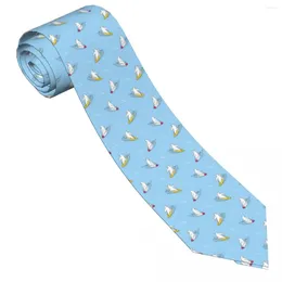 Bow Ties Polar Bear Doodle Tie Surf Ocean Animal Business Neck Cute Funny For Men Custom Collar Necktie Gift