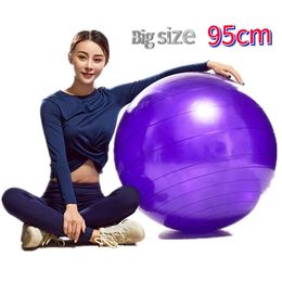 95cm big size Sport Yoga Ball Fitness Gym Fitball Exercise Pilates Workout Balance Ball 240417