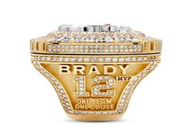 Three Stone Rings 20202021 Tampa Bay Buccanee Ring Display Box Souvenir Fan Men Gift Whole size 8147033338