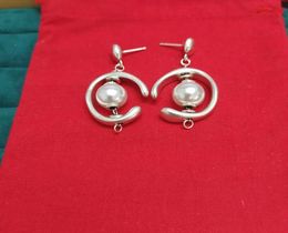 Stud Earring Popular Spanish Original Fashion 925 Silver Colour White Pearl with Notch Circle Pin INORBIT Earrings UNO de 50 Jewelr8371417