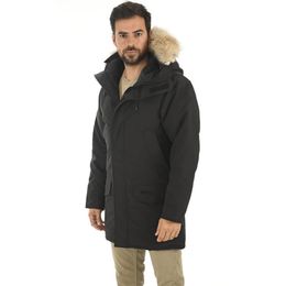 Winter Fourrure Down Parka Homme Jassen Chaquetas Outerwear Big Fur Hooded Fourrure Manteau Canada Down Jacket Coat Hiver Doudoune Size:XS-2XL