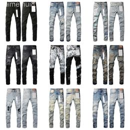 Motorcykel Ksubi Jeans Designer Jeans Mens Purple Denim Trousers Fashion Pants Highend Quality Straight Design Retro Streetwear Casual Sweatpants Jogger