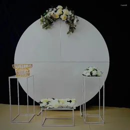 Party Decoration 4PCS Wedding Graduation Anniversary Engagement Frame Sign Background Circle Arch Backdrops Balloon Flower Plinth Cake Bar