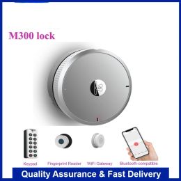 Control Wehere M300 Fingerprint Lock Door Electronic Lock Wifi/Bluetooth/Key Pad/Biometric Smart Lock For Office/Hotel/Apartment