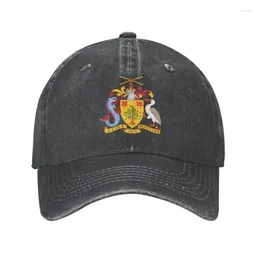 Ball Caps Punk Unisex Cotton Coat Of Arms Barbados Baseball Cap Adult Adjustable Dad Hat For Men Women Sports