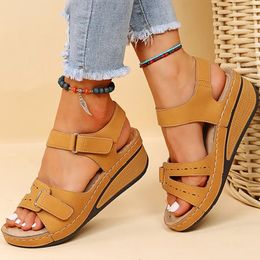 Women Sandals Summer Shoes For Wedge Heels Lightweight Wedges Platform Sandalias Mujer 240407