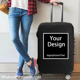 Accessories Customise Your Image/Name/Logo Luggage Cover Suitcase Cover Travel Accessories Elastic Luggage Protector Dust Cover for 1832