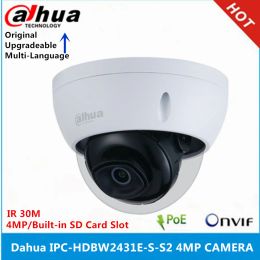 Lens Dahua IPCHDBW2431ESS2 4MP IR 30M IK10 IP67 Builtin SD card slot POE camera replace IPCHDBW1431E IP camera