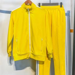 Designer Womens Hoodies Mens Designer Palm Tracksuit Sweatshirts Tuta Sportiva Men Sets Track Suit Coats Man Jackets Pants Sweatsuits Tops Coats Blue Yellow