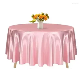 Table Cloth Wedding Round Modern Pure Color Style Tablecloth Mat Black