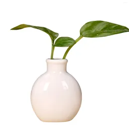 Vases Mini Ceramic Vase Ornament Living Room Flower Arrangement For Home Shelf Table Bedroom