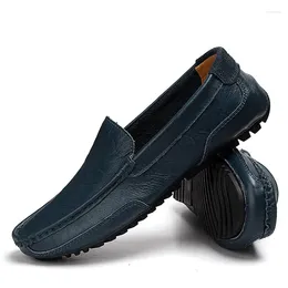 Casual Shoes Genuine Leather Men Fashion Mens Loafers Moccasins Walking Driving Men's Flats Breathable Soft Comfy Male