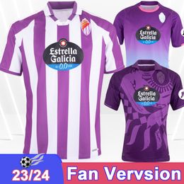 23 24 Real Valladolid Mens Soccer Jerseys L. PEREZ D. TORRES I. SANCHEZ GUSTAVO H. MONCHU BOYOMO ESCUDERO Home Away 3rd Football Shirt