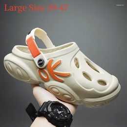 Slippers 2024 EVA Soft Men's Slides Summer Casual Extra Thick Soles Non-slip Sandals Outdoor Beach Shoes Large Size 47
