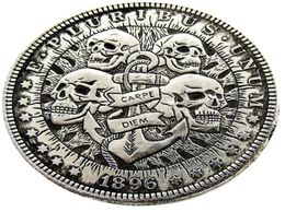 HB24 Hobo Morgan Dollar skull zombie skeleton Copy Coins Brass Craft Ornaments home decoration accessories1421442