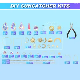 Garden Decorations 200Pcs DIY Sun Catchers Making Set Craft Suncatchers For Adult Kids Crystal With Hooks