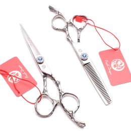 Blades Hair Scissors Z9002 6" Jp 440c Professional Barber Scissors Thinning Shears Hair Cutting Shears Hairdressing Scissors Razor Edge