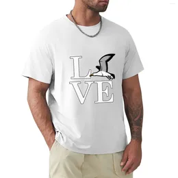 Men's Polos Love Albatross. T-Shirt Oversized Oversizeds For A Boy Clothing