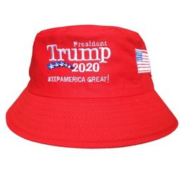 Classic Trump Embroidered Bucket Cap Keep America Great Hat Cotton Sport Fisherman Cap Fashion Travel Camping Sun Hat TTA8962085663
