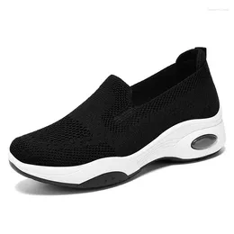 Casual Shoes 2024 Spring And Autumn Style One Step Flat Bottom Breathable Lightweight Shallow Mouth Comfortable For Women