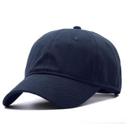 Large Size Design Top Quality Soft Cotton Peaked Cap Adjustable Men Black Baseball Hat With Big Head Circumference 5465cm Q1904178036426