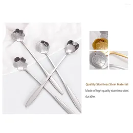 Flatware Sets Coffee Spoons Long Handle Teaspoons Scoops Tableware Type