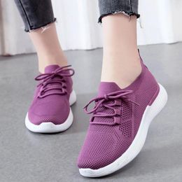 Casual Shoes Women'S Sneakers 2024 Fashion Breathable Outdoor Sports Lace Up Women Female Footwear Tenis De Mujer