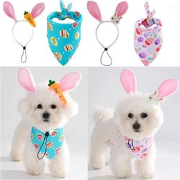 Dog Apparel Triangle Scarf Pet Hair Band Printed Dogs Saliva Towel Bow Ties For Accessories Small