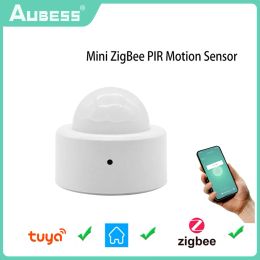 Control Tuya Zigbee Pir Motion Sensor Automation Human Body Infrared Detector Wireless Mini Security with Smart Life Gateway Hub Need