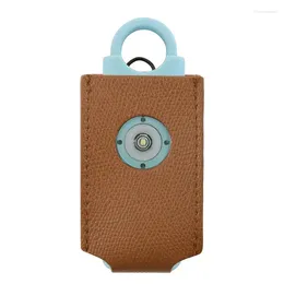 Storage Bags Safety Alarm Protective Cover Anti Lost PU Leather Personal Keychain Lightweight Hangable Portable Accessory For