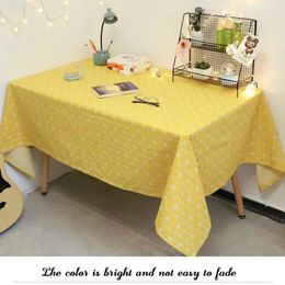 Table Cloth Nordic Simple Style Tablecloth Coloured Linen Dining Rectangular Tea Cover Picnic Mat Home Decor