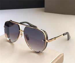New popular sunglasses limited edition eight men design K gold retro pilots frame crystal cutting lens top quality6989440