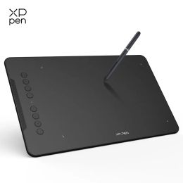 Tablets XPPen Deco01 Graphic Tablet Drawing 10x6 Inch 8192 Levels Digital Art Battery Free Pen Tablets 8 Keys for Kids Windows Mac