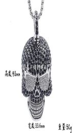 Pendant Necklaces necklace Jewellery hip hop personality punk super large diamond skull Titanium Steel Nelace56527642997665